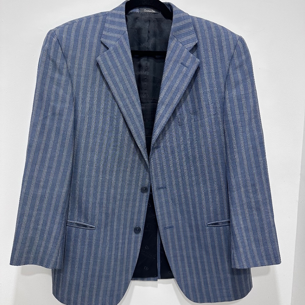 Christian Dior Striped Oversized Blazer